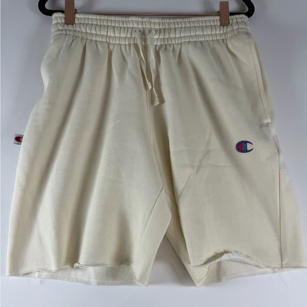 Champion Men's Fleece Shorts - Light Off-White S - Picture 6 of 8